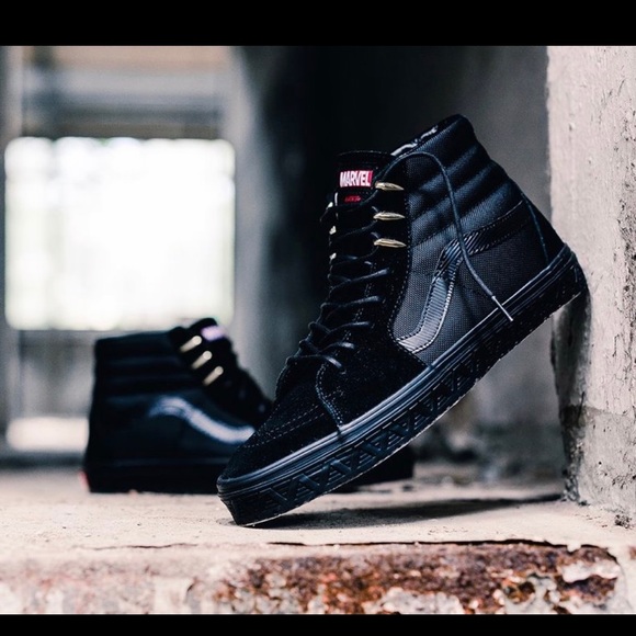 vans black panther shoes